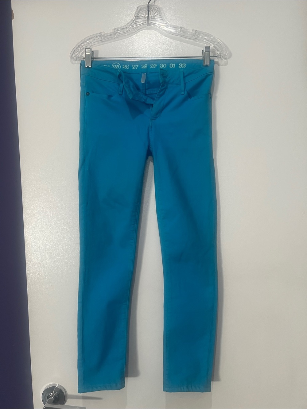 Ernest Sewn Slim-Fit Women's Skinny Jeans in Teal size 25